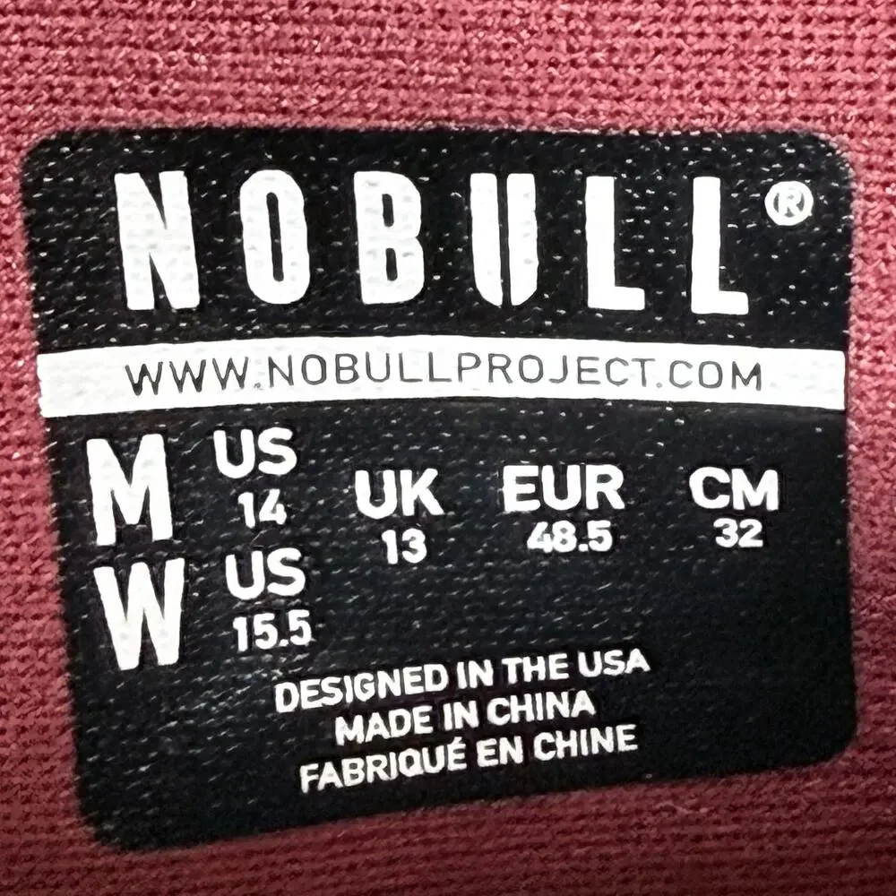 NOBULL Trainer Mens Size 14 CrossFit Training Shoes Cabernet Zebra SuperFabric
